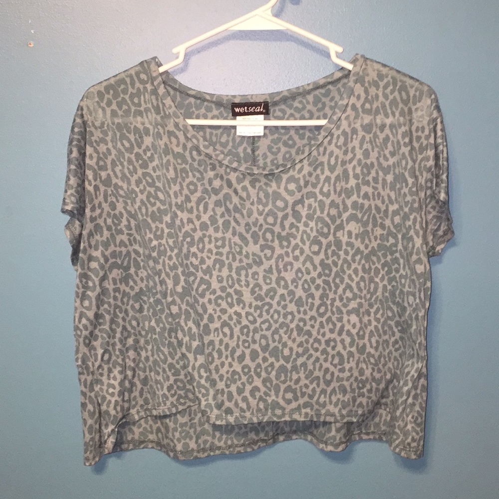 Cute animal print crop top
